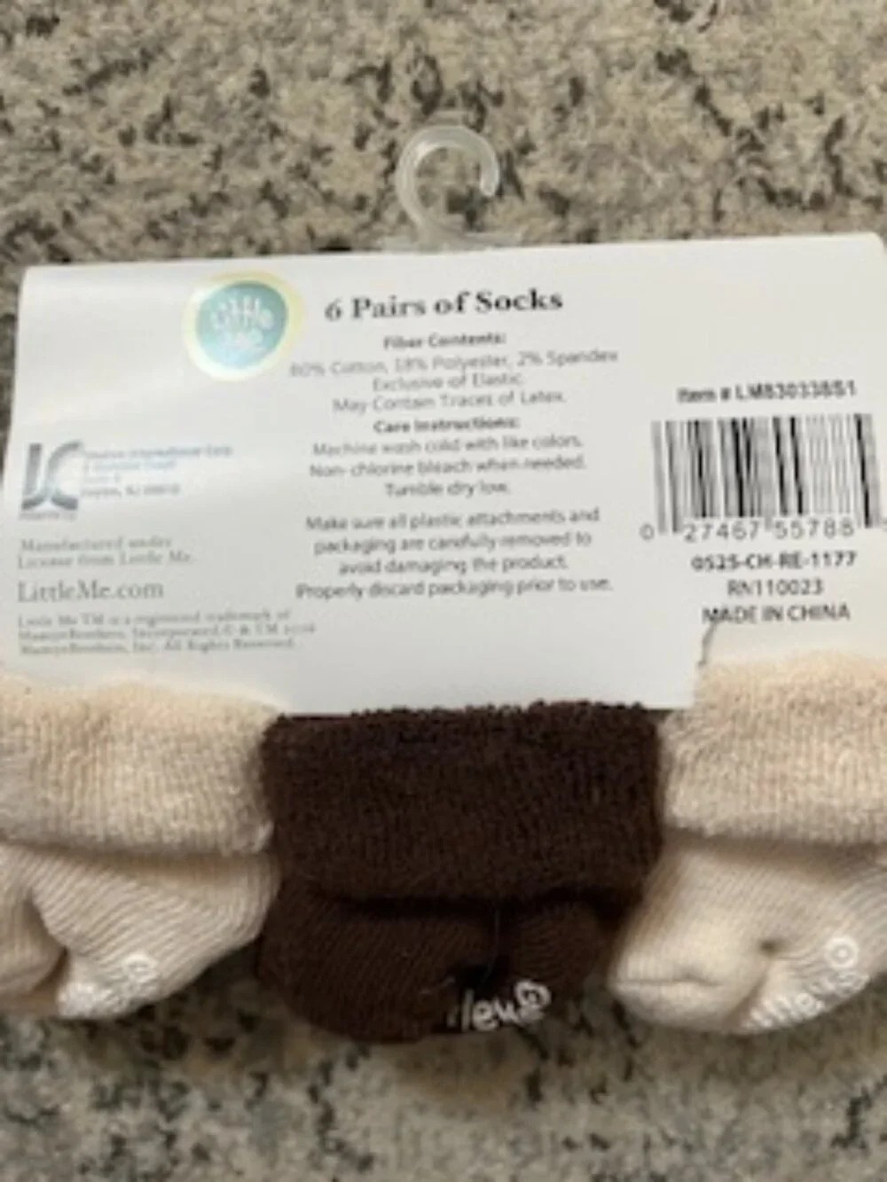 🧡3/15 NWT Little Me Socks 0-6M + Rative Mittens 0-6M + Hapiu Mittens Bundle x 3 - Picture 4 of 6